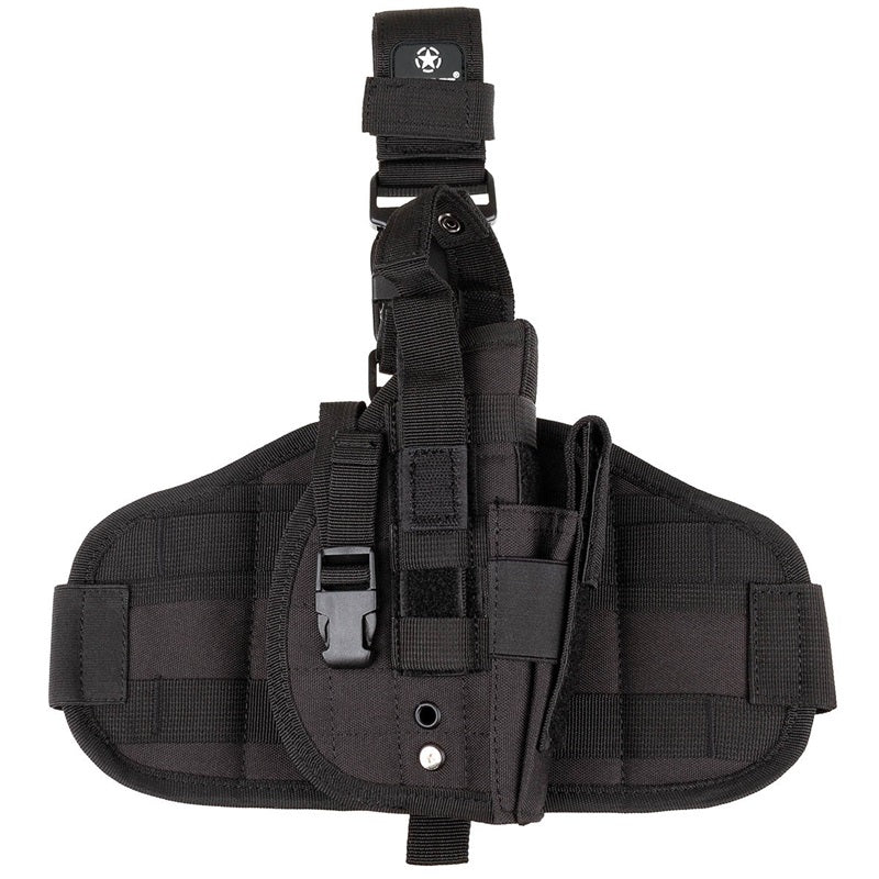 MFH Leg Holster, "MOLLE", right, black NSO Gear Gun Holsters
