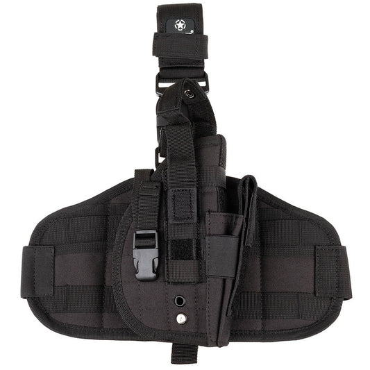 MFH Leg Holster, "MOLLE", right, black NSO Gear Gun Holsters