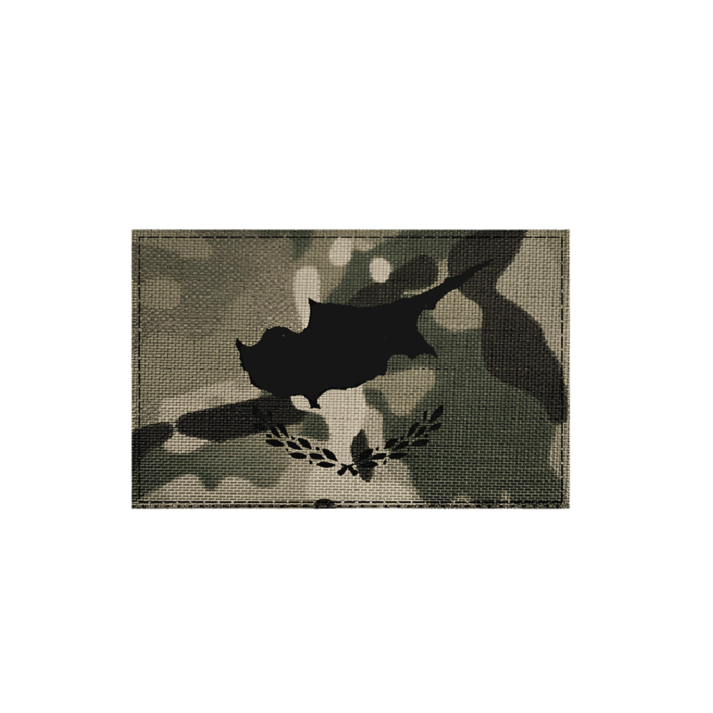 Reflective patch - camo Flag of Cyprus NSO Gear velcro