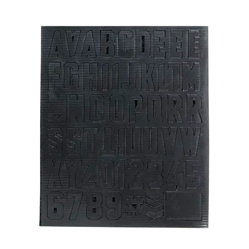 Alphabet Letters Patch Pack - Black 10*12cm NSO Gear