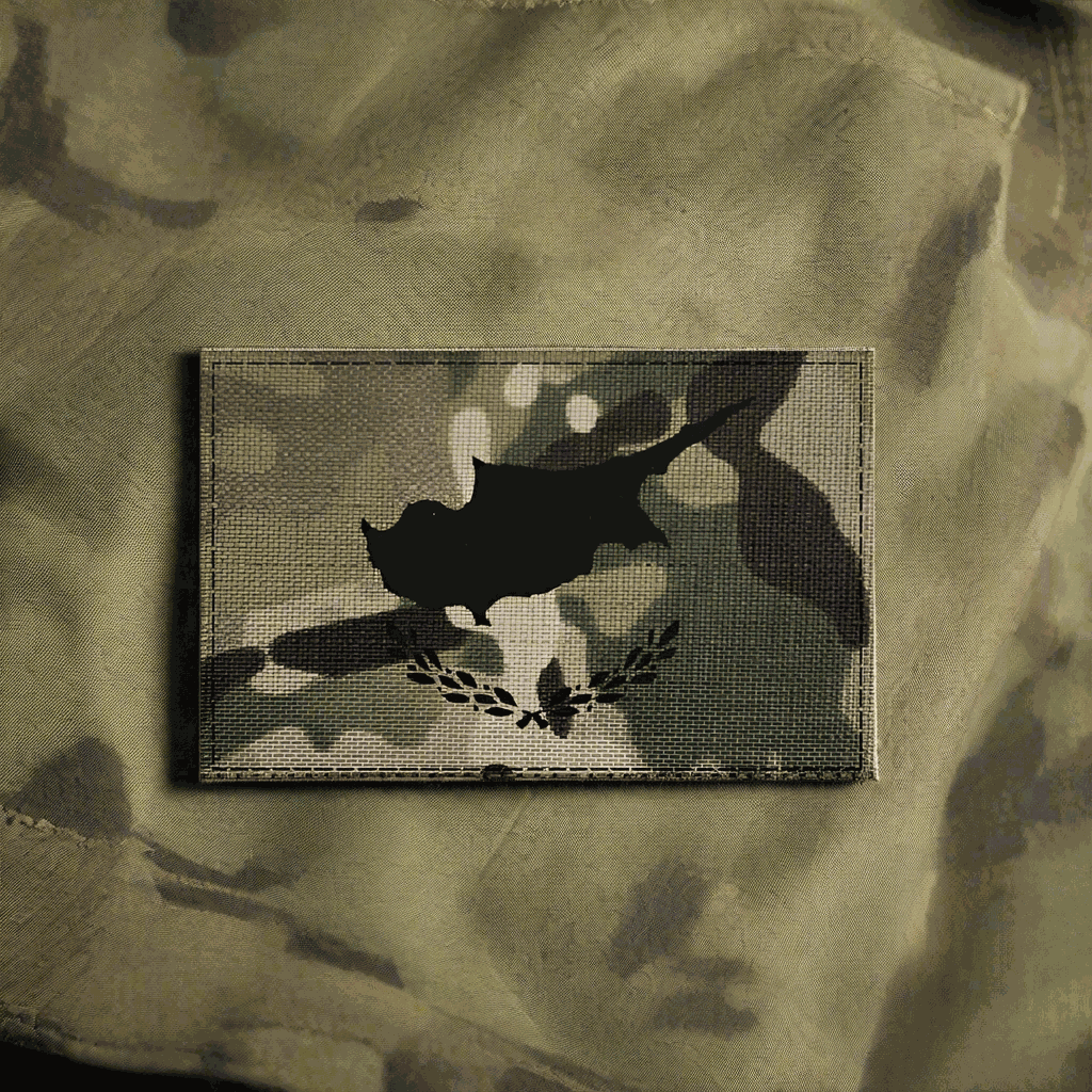 Reflective patch - camo Flag of Cyprus NSO Gear velcro