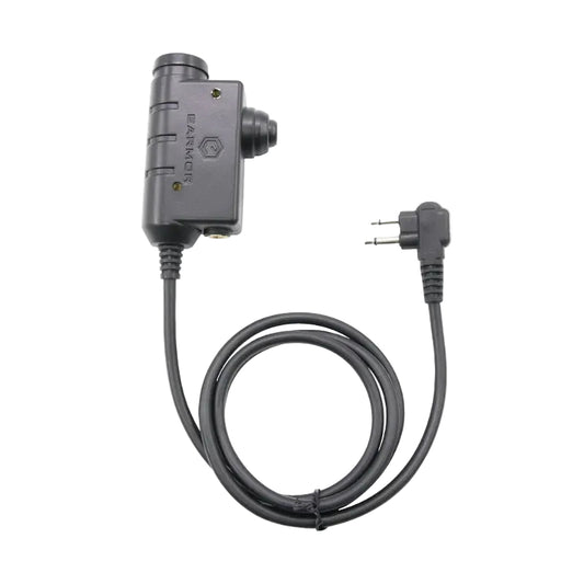 Διακόπτης PTT για Ωτοασπίδες EARMOR, Midland διπλό βύσμα (Stereo), Standard NSO Gear