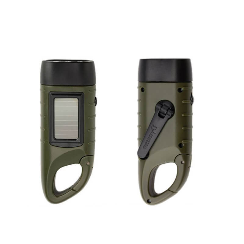 Φακός Με Δυναμό Και Ηλιακό Πάνελ NSO Gear Flashlights