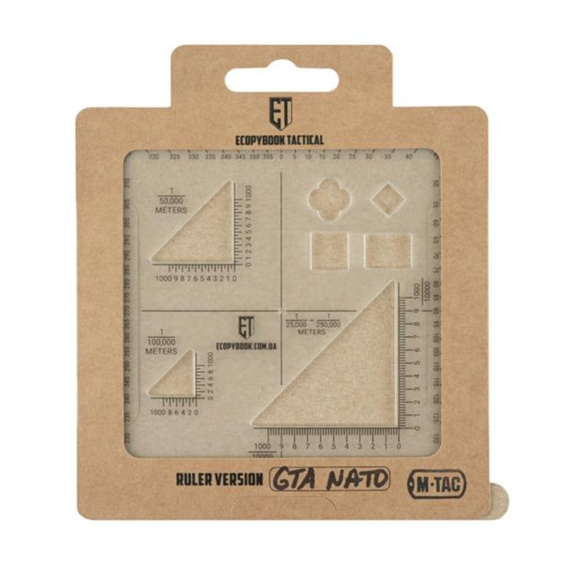 M-Tac Ecopybook Tactical ruler GTA NATO NSO Gear protractors