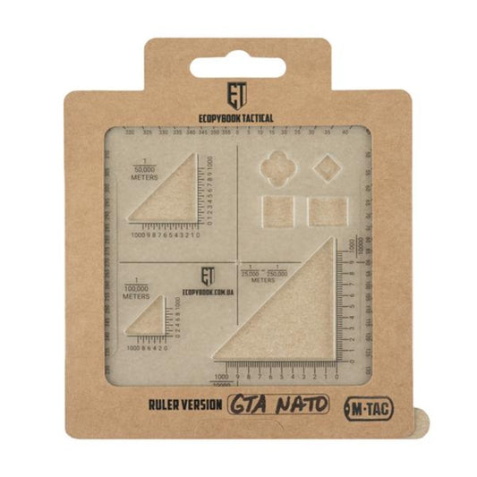 M-Tac Ecopybook Tactical ruler GTA NATO NSO Gear protractors