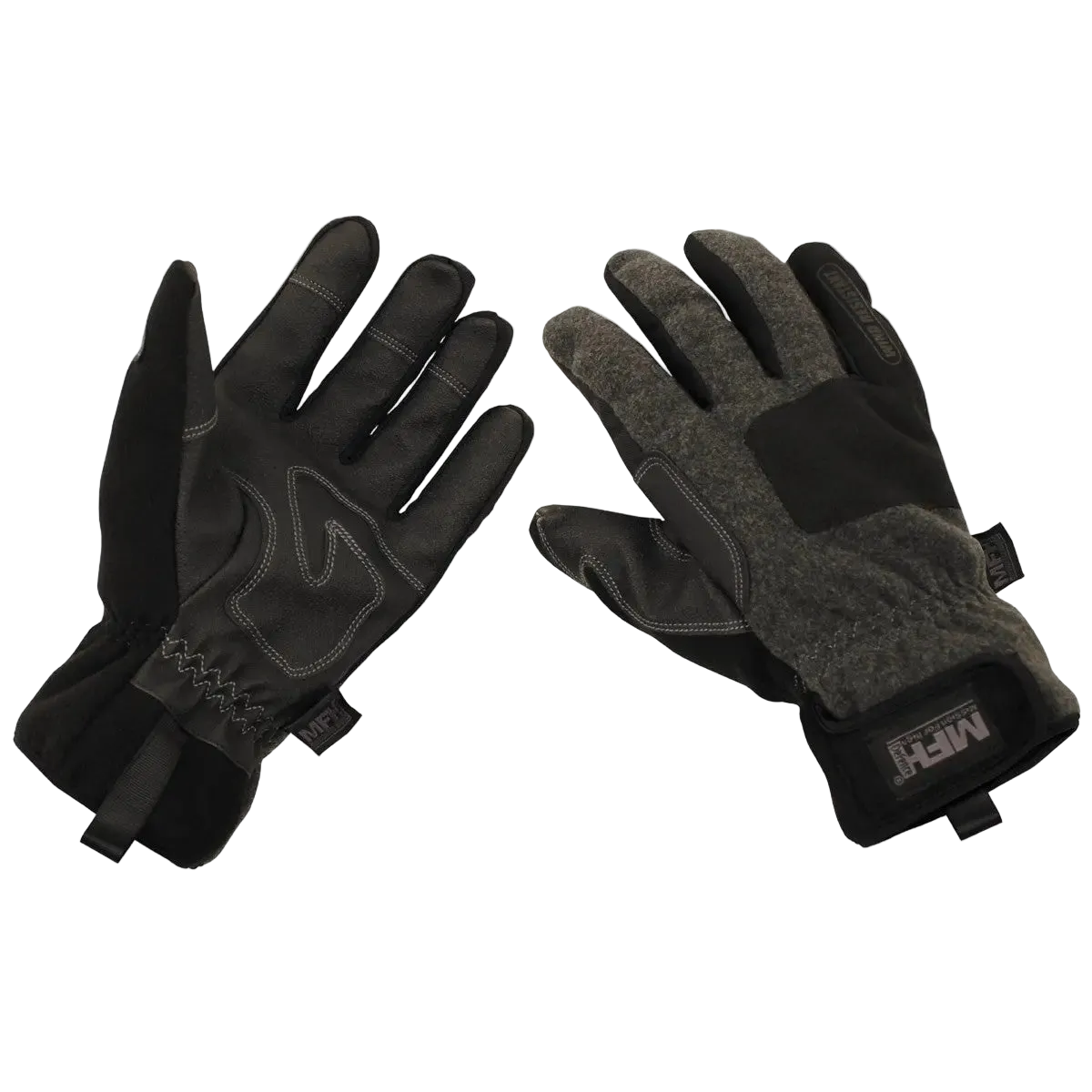 Gloves, "Cold Time", wind resistant, grey