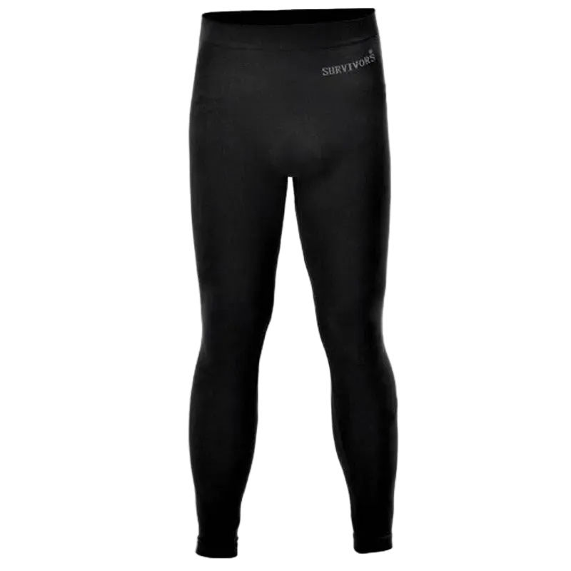 Survivors Ισοθερμική Επιχειρησιακή Σκελέα Black - Tactical Base Layer Pants