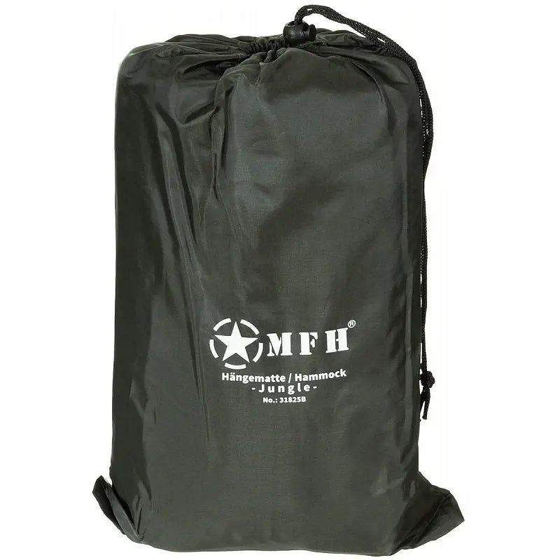 MFH Hammock, "Jungle", with roof, Mosquito net, OD Green NSO Gear Hammocks