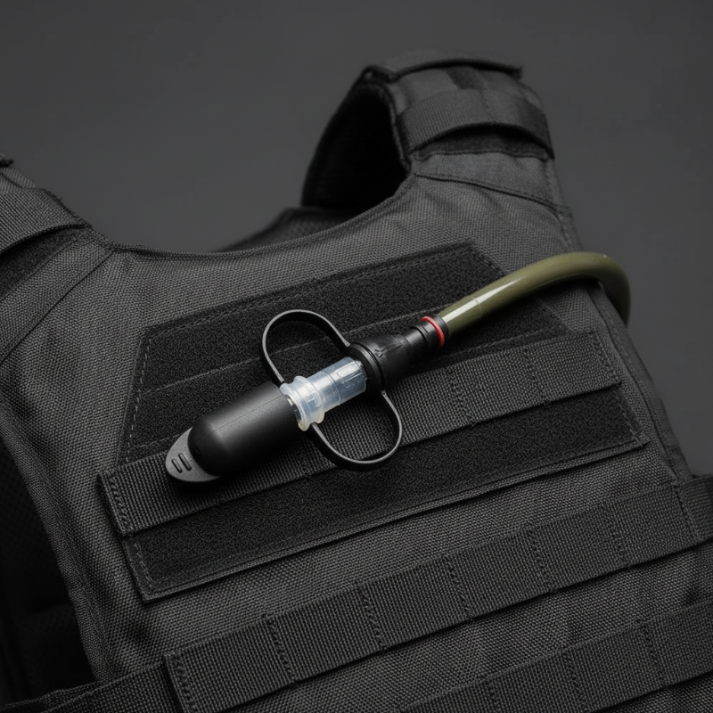 MFH Mouthpiece Drinking Tube Black - Επιστόμιο Σωλήνα Υδροδότη