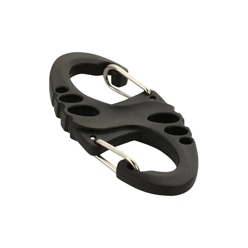 M‑Tac - Plastic S‑Hook Carabiner (Black) NSO Gear