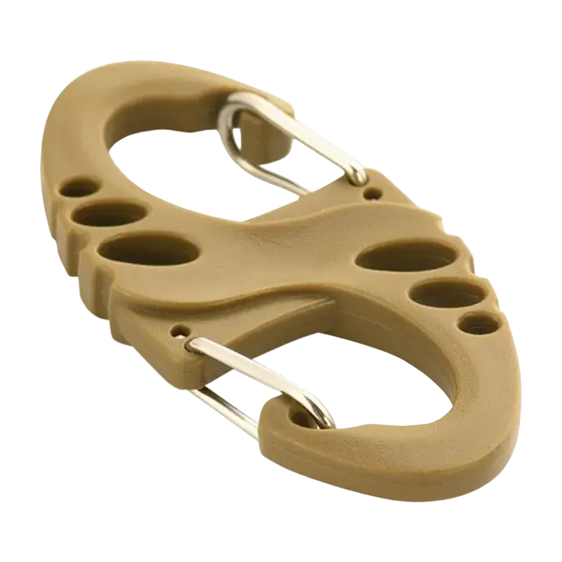 M‑Tac - Plastic S‑Hook Carabiner (Coyote) NSO Gear