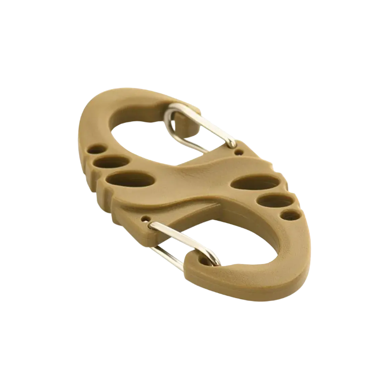 M‑Tac - Plastic S‑Hook Carabiner (Coyote) NSO Gear