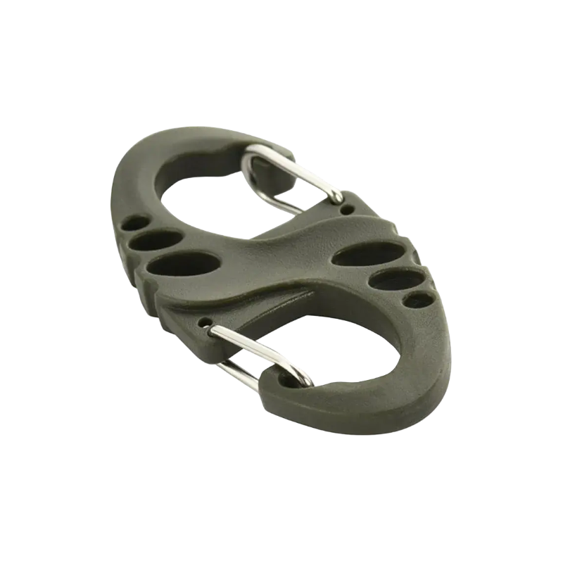 M‑Tac - Plastic S‑Hook Carabiner (Olive) NSO Gear