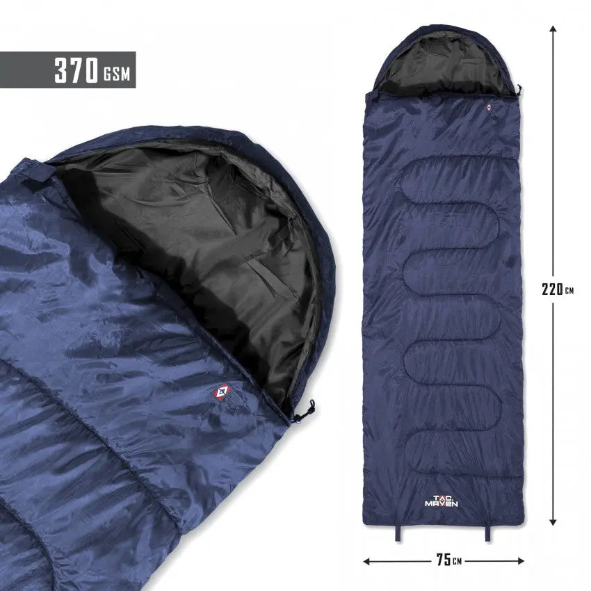 Major Sleeping Bag 370gr/M² - Midnight Blue NSO Gear Sleeping back