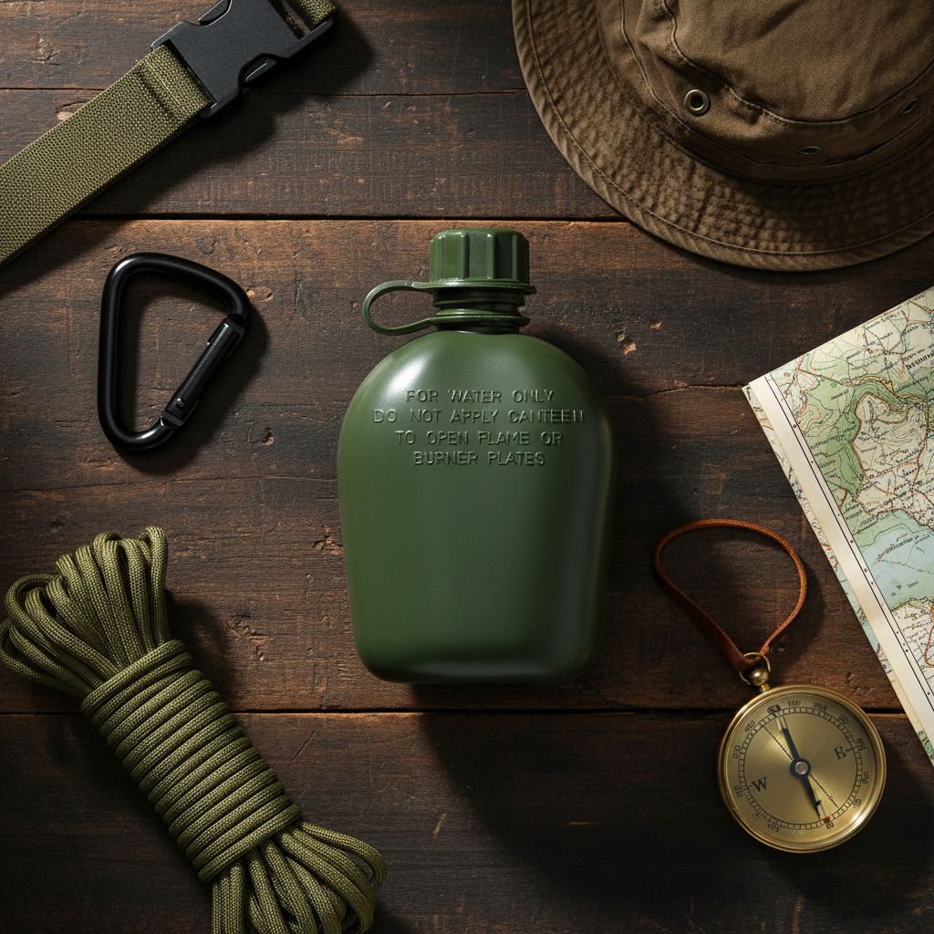 MFH US Plastic Canteen OD Green 1L | Υδροδοχείο Στρατού US Army