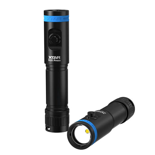 XTAR D20 MiniSuper Portable Dive Flashlight – 1200 Lumens NSO Gear