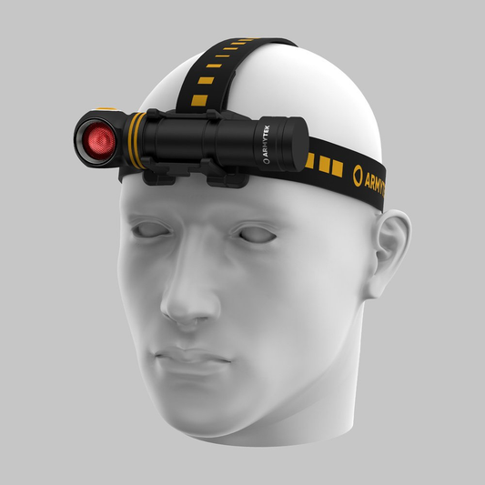 Armytek Elf C2 MAX WR με ιμάντα κεφαλής και κόκκινο φως