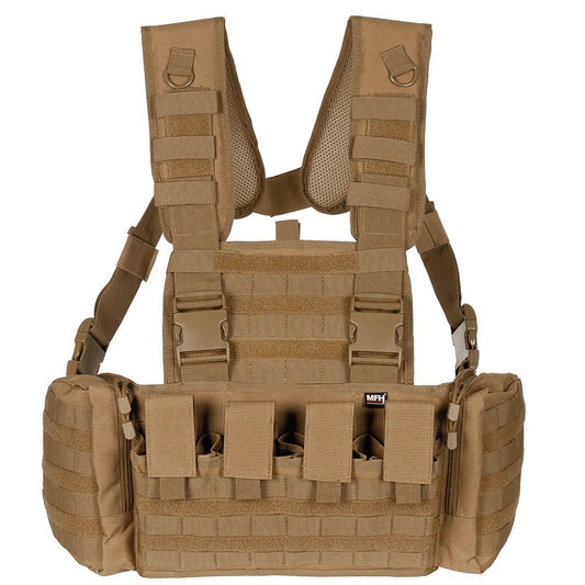 Chest Rig, "Mission", coyote tan NSO Gear Chest rig