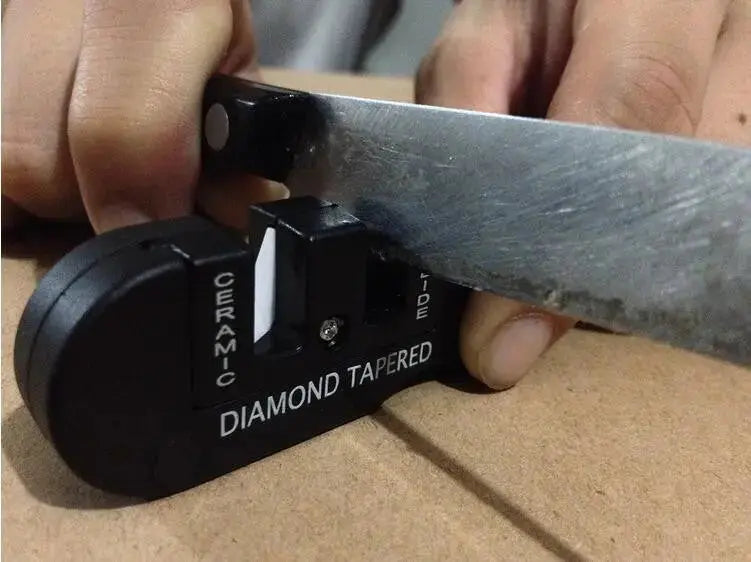 NSO Gear - sharpenerNSO Gear - sharpener
Description
Pre-set carbides sharpen very dull edges quickly.
Specially shaped ceramic slot to finish edges and sharpen serrated blades.
TaperNSO Gear