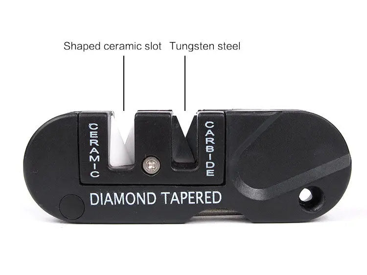NSO Gear - sharpenerNSO Gear - sharpener
Description
Pre-set carbides sharpen very dull edges quickly.
Specially shaped ceramic slot to finish edges and sharpen serrated blades.
TaperNSO Gear