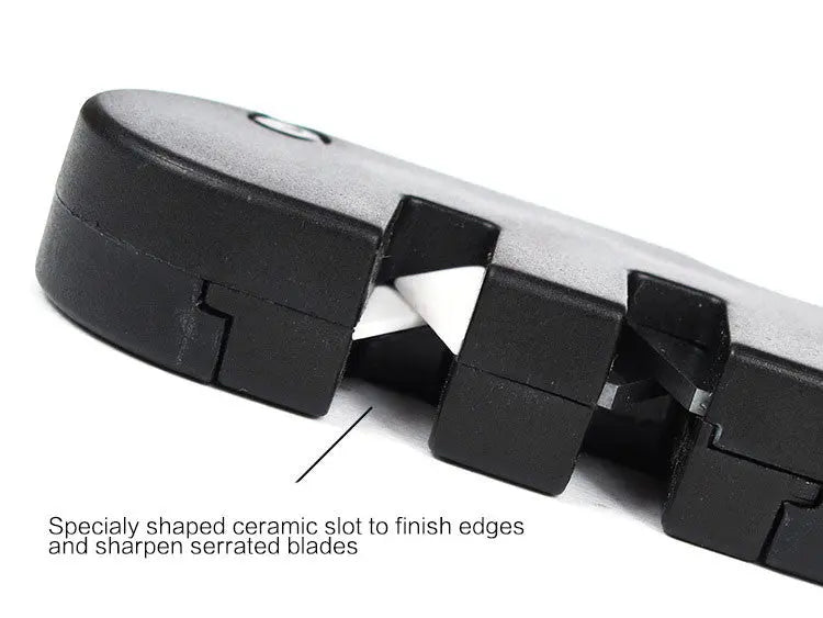 NSO Gear - sharpenerNSO Gear - sharpener
Description
Pre-set carbides sharpen very dull edges quickly.
Specially shaped ceramic slot to finish edges and sharpen serrated blades.
TaperNSO Gear