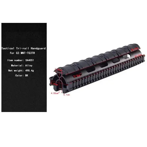 G3 Tactical Tri-Rail Handguard System Fit HK G3 NSO Gear handguard rail
