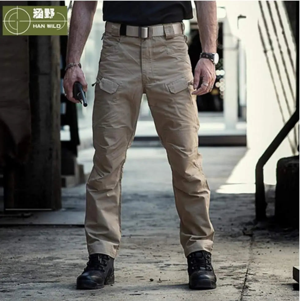 High Elastic IX7 Cargo PantsHigh Elastic IX7 Tactical Cargo Pants ideal for Hunting, Military, Combat Army, Hiking and Camping 
Specifications
Brand Name:HAN WILD
Item Type:Full Length
SNSO Gear