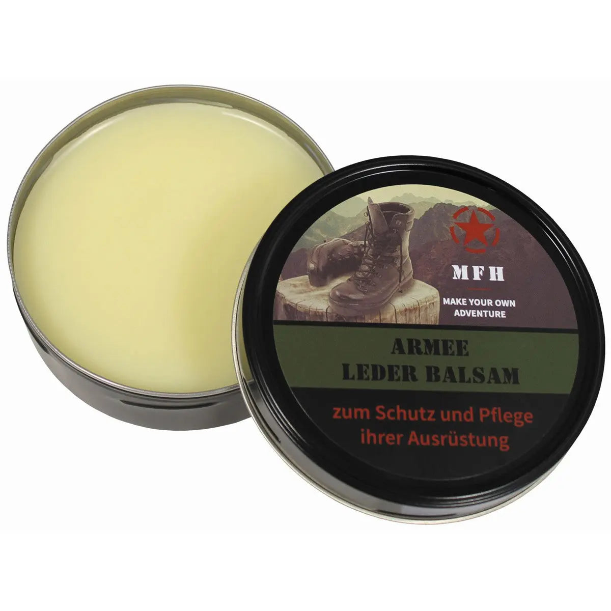 Leather Balsam, "Army", colourless, 150 ml can NSO Gear
