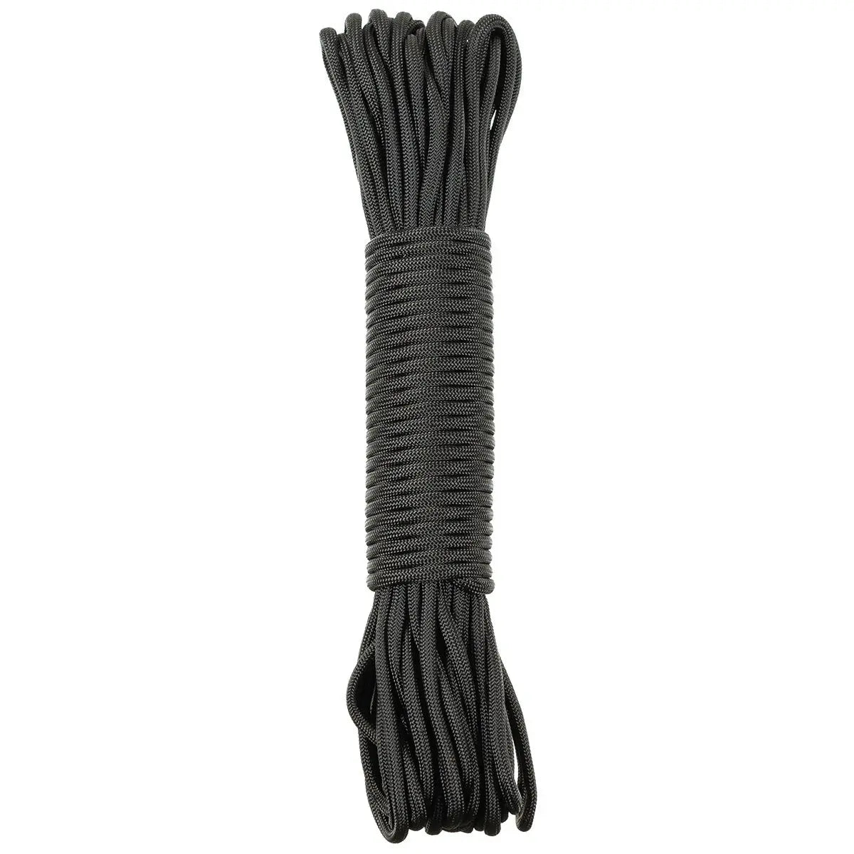 Parachute Cord, black, 100 FT, Nylon NSO Gear