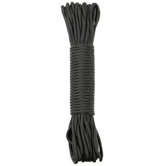 Parachute Cord, black, 50 FT, Nylon NSO Gear
