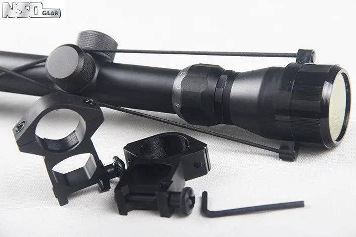 Rifle Scope 3-9x40Rifle Scope 3-9x40
Specifications
Magnification: 3 - 9 times
Objective Lens Dimension: 40mm
Product Color: Black
Length: 312 mm
Exit Pupil Diameter: 69.1 - 85.09 mmNSO Gear