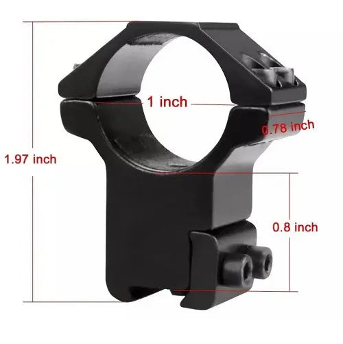 Scope Rings - High Profile 2 x 21mm NSO Gear weaver rings