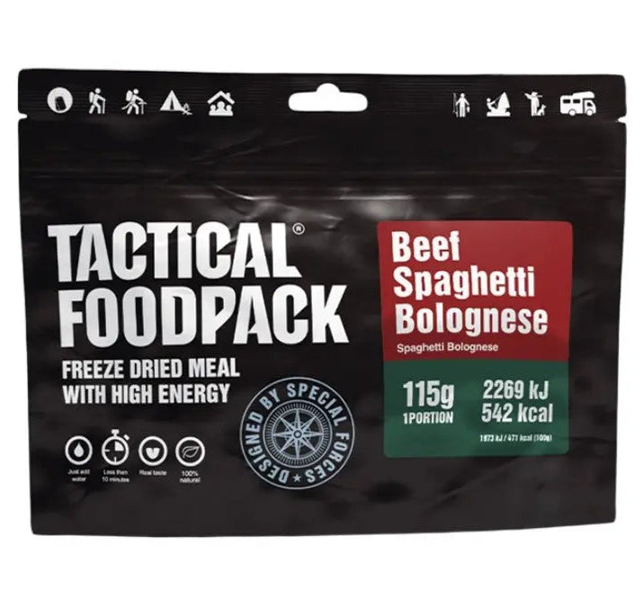 TACTICAL FOODPACK® BEEF SPAGHETTI BOLOGNESE NSO Gear Prepared Foods