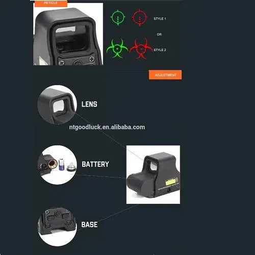 Tactical 558 Collimator Holographic Sight NSO Gear Weapon Scopes & Sights