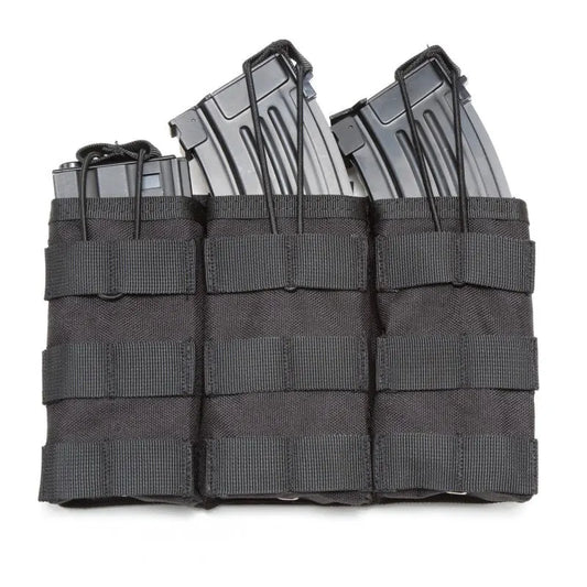Triple Nylon Magazine Pouch 5.56Triple Nylon Magazine Pouch 5.56
Item : Magazine Pouch 
Size : 25 x 15 x 3cm 
Color : Black / Green / Tan / CP 
Weight : 170gNSO Gear