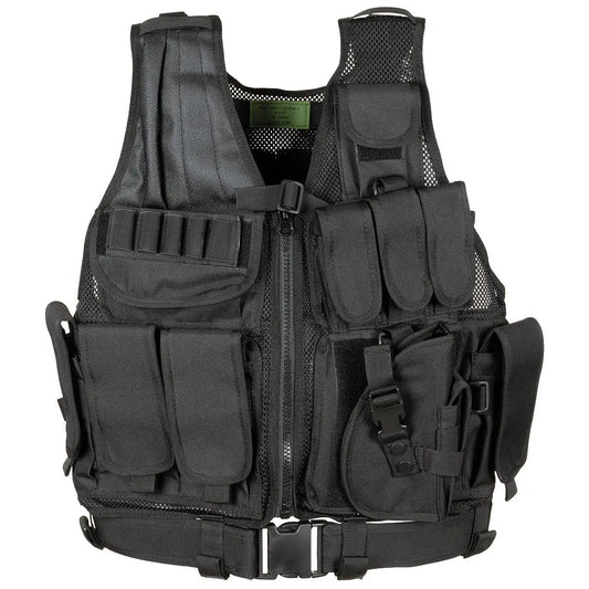 Vest, "USMC", with belt, Black NSO Gear