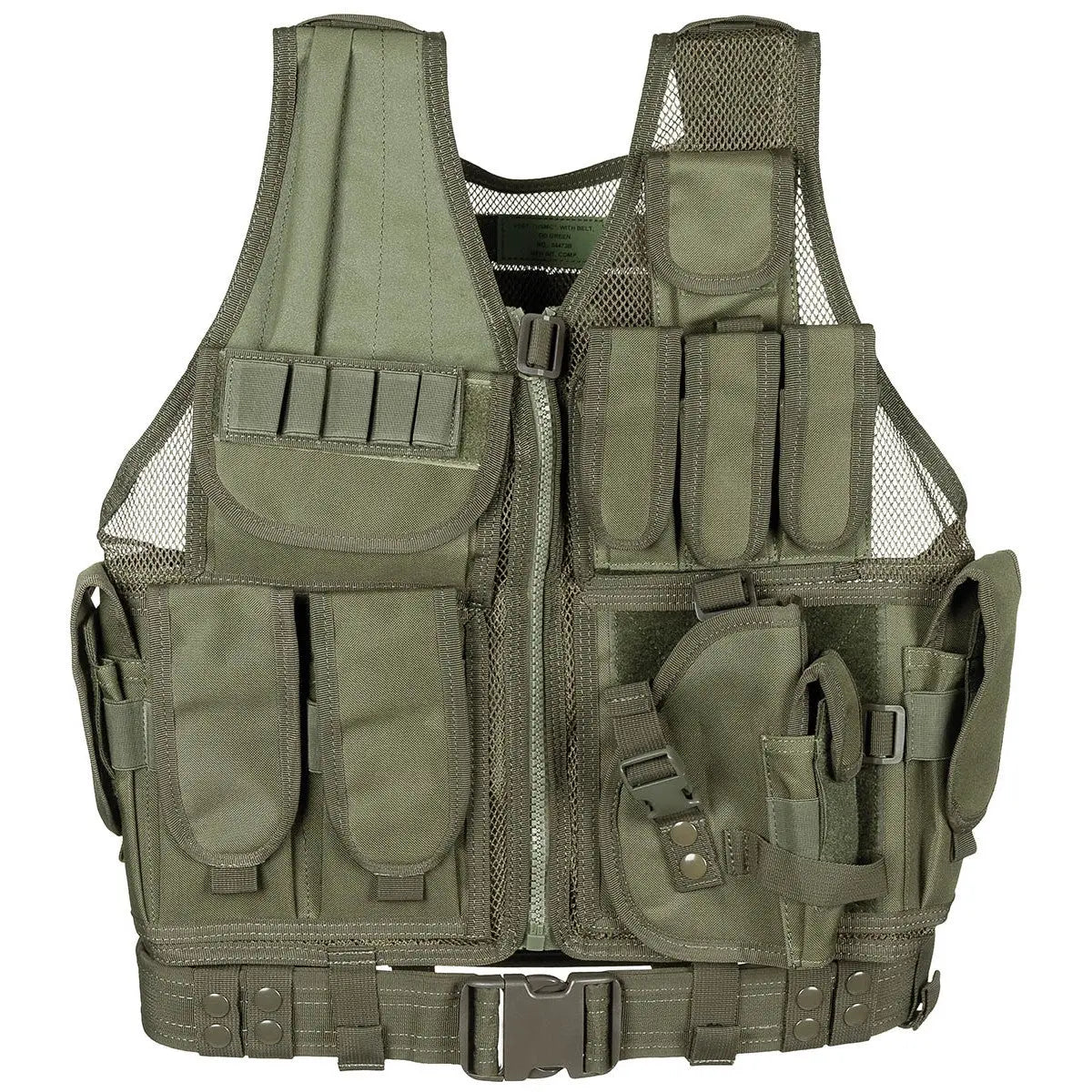 Vest, "USMC", with belt, OD green NSO Gear