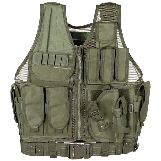 Vest, "USMC", with belt, OD green NSO Gear