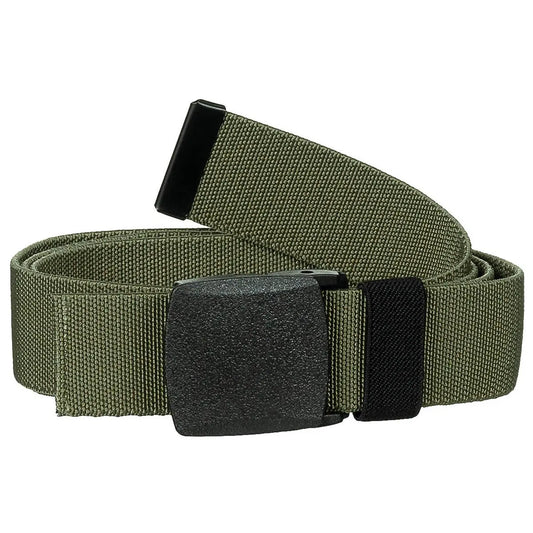 Web Belt, "Tactical Elastic", OD Green, ca. 3,7 cm NSO Gear Belts