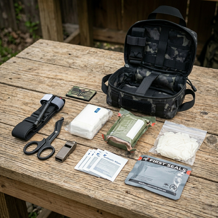 NSO Gear’s IFAK kits feature tactical first aid gear for outdoor missions and emergencies in Cyprus. Includes tourniquets, bandages, trauma kits and field-ready med pouches.