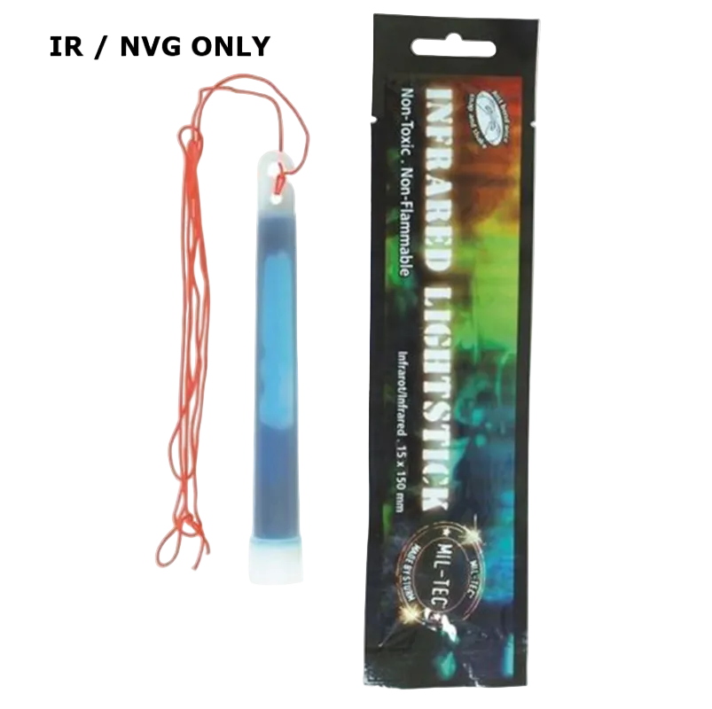 Infrared light stick with packaging on a white background