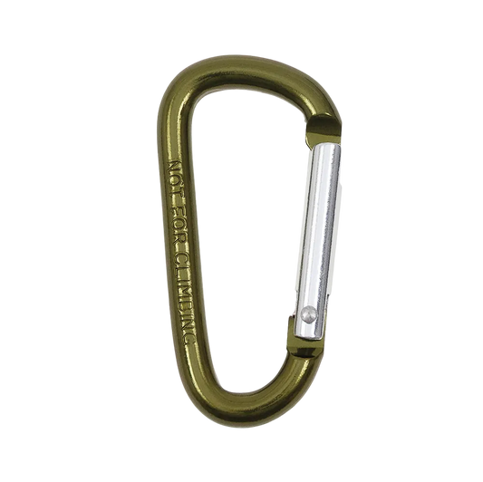MFH Carabiner D 6 mm x 5.5 cm OD Green - Καραμπίνερ Αλουμινίου Στρατιωτικό