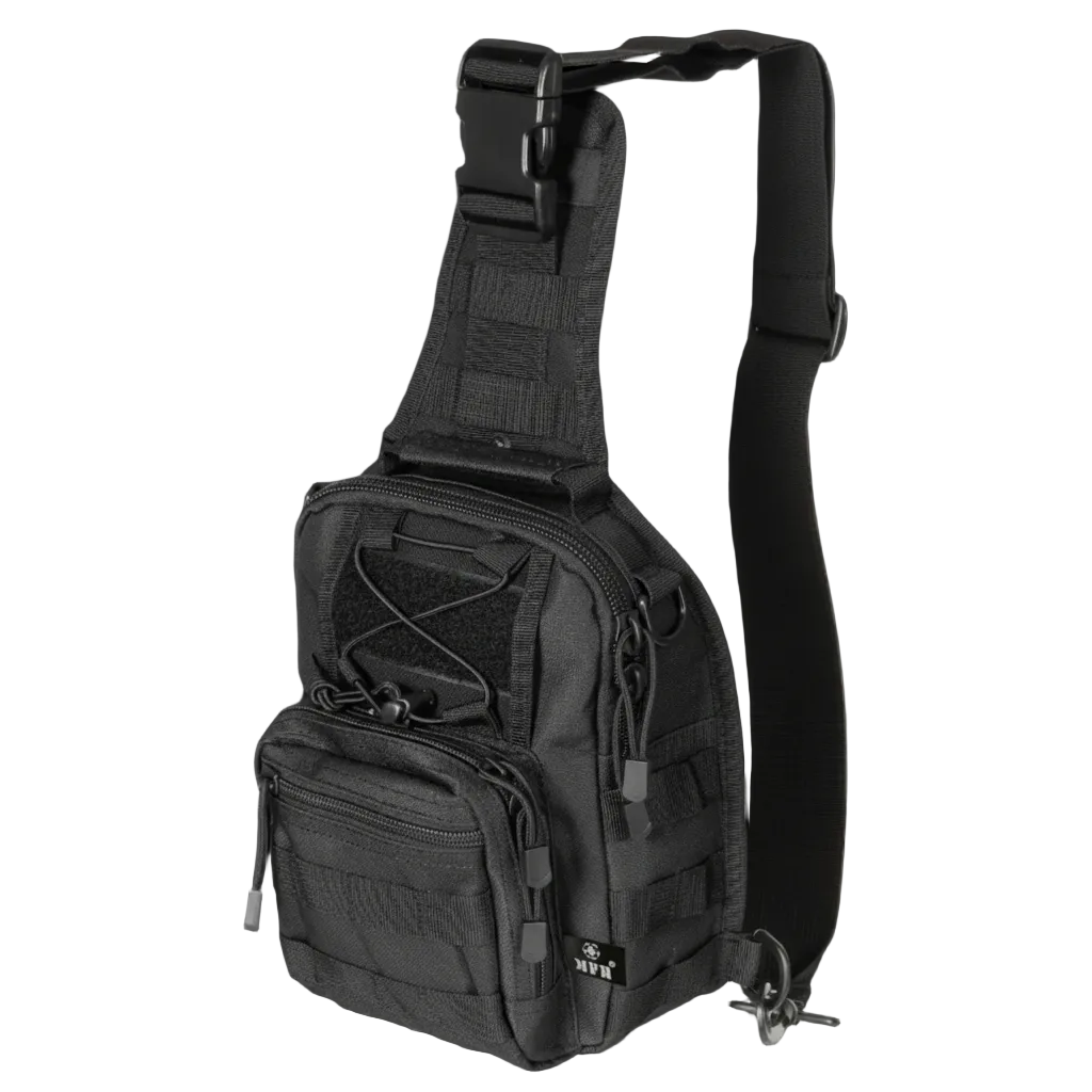 MFH MOLLE Shoulder Bag 7L Black - Τσάντα Ώμου MOLLE