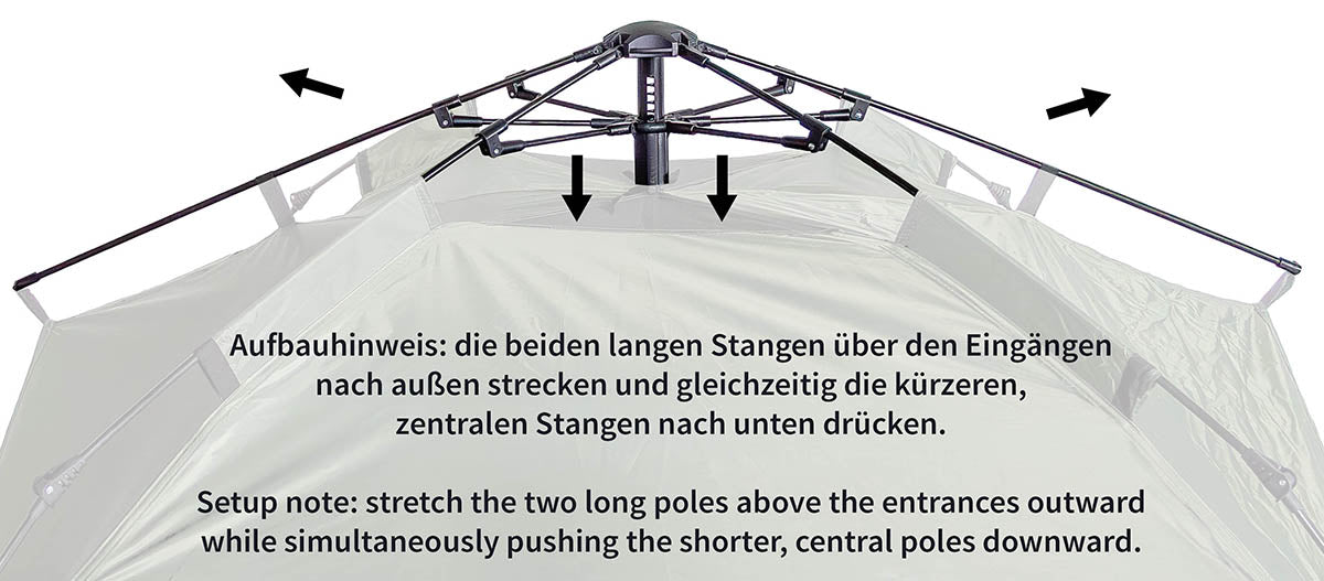 MFH Quick Up Monodom Tent 3 Persons OD Green - Σκηνή 3 Ατόμων