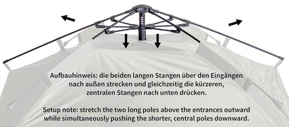 MFH Quick Up Monodom Tent 3 Persons OD Green - Σκηνή 3 Ατόμων