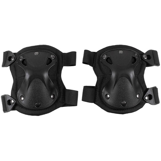 Knee Pads, "Defence", Black NSO Gear knee and elbow protectors.