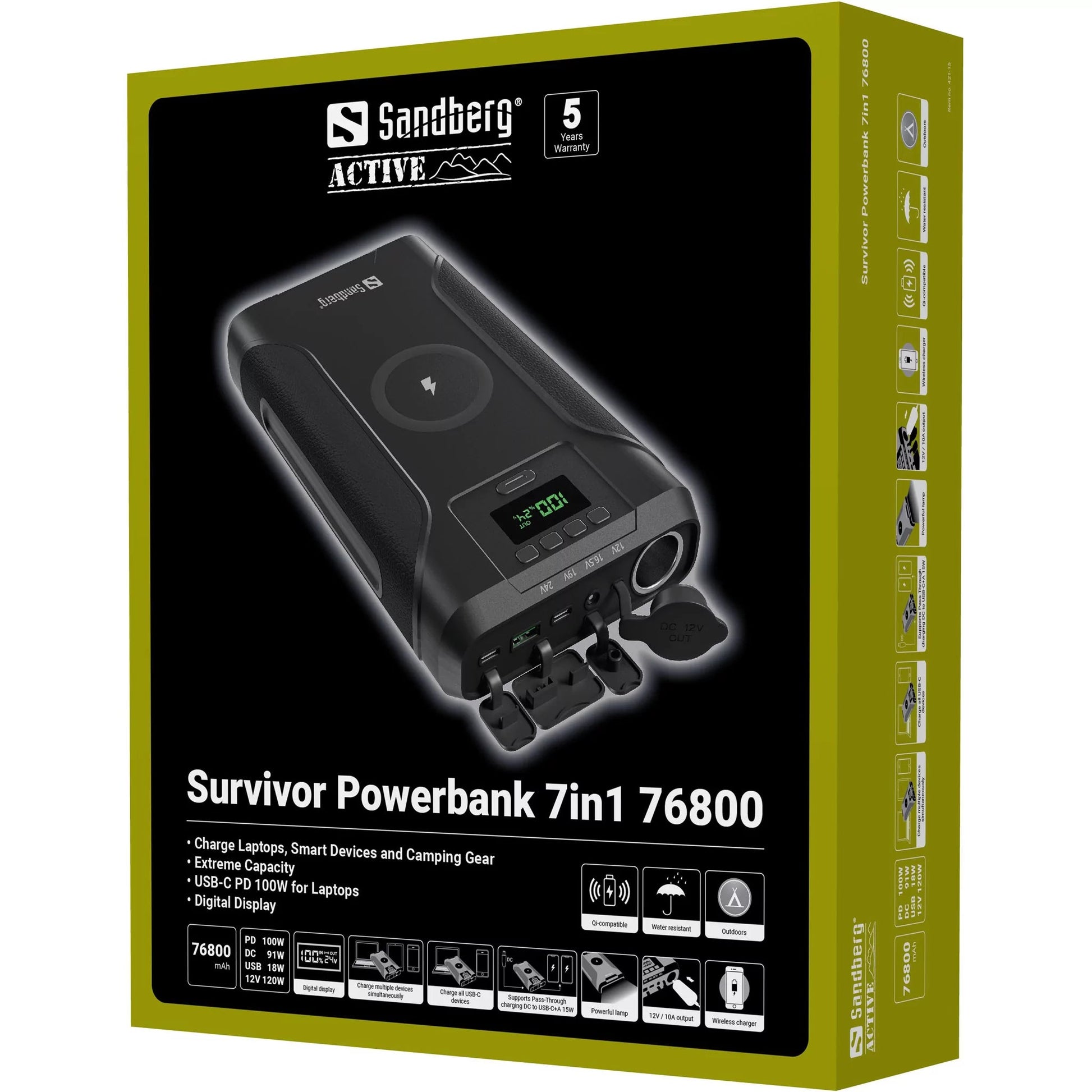 Sandberg Survivor Powerbank 7in1 76800 NSO Gear power bank