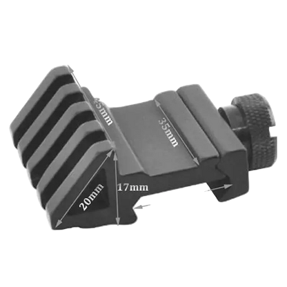 45 Degree picatinny rail offset 20mm