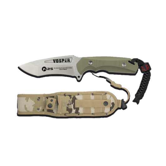 K25, Tactical Knife, VOSPER coyote 13 cm NSO Gear Hunting & Survival Knives