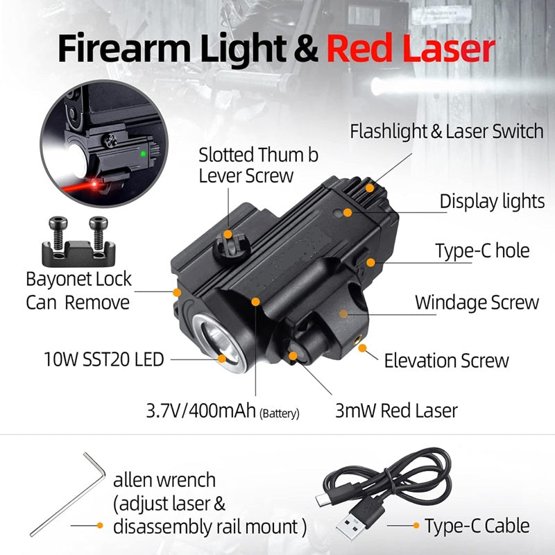 Pistol Tactical Flashlight NSO Gear Tactical Flashlight